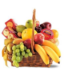 Купить корзину "Фруктовый микс" для тех кто любит разнообразие фруктов  с доставкой в по Кизляру
